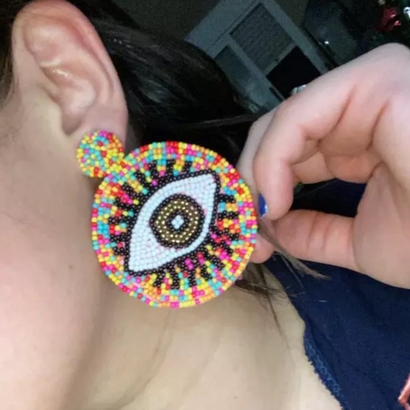 Bohemian Handmade Beads Tassel Drop Earrings! - Picture 3 of 3